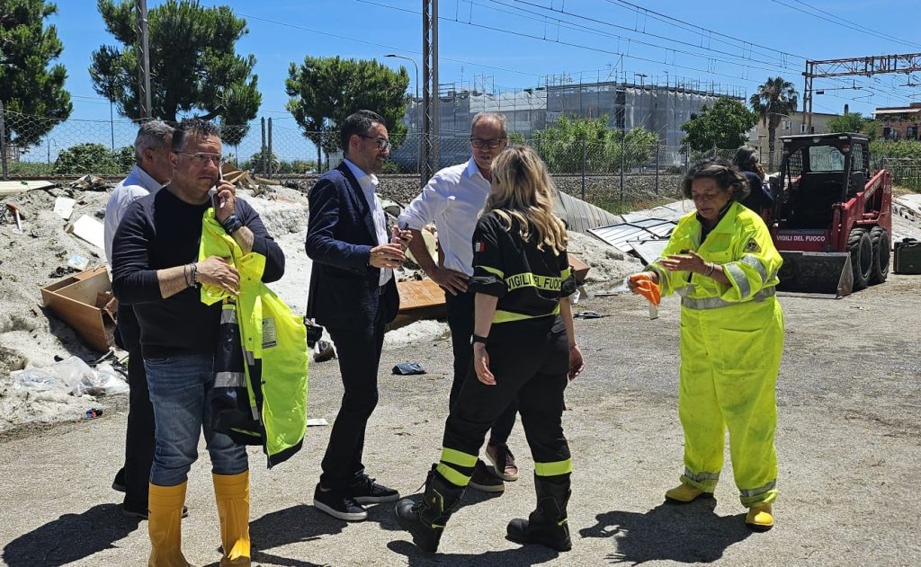 Grandinata, Porto Sant’Elpidio conta i danni. Ripristinata la viabilità dei sottopassaggi