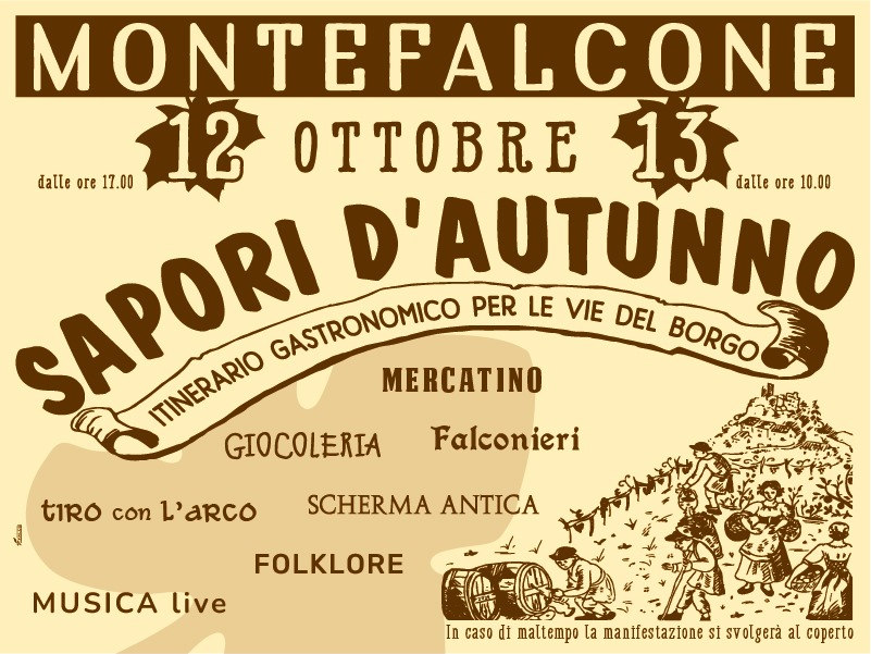 A Montefalcone si gustano i Sapori d’Autunno il 12 e 13 ottobre