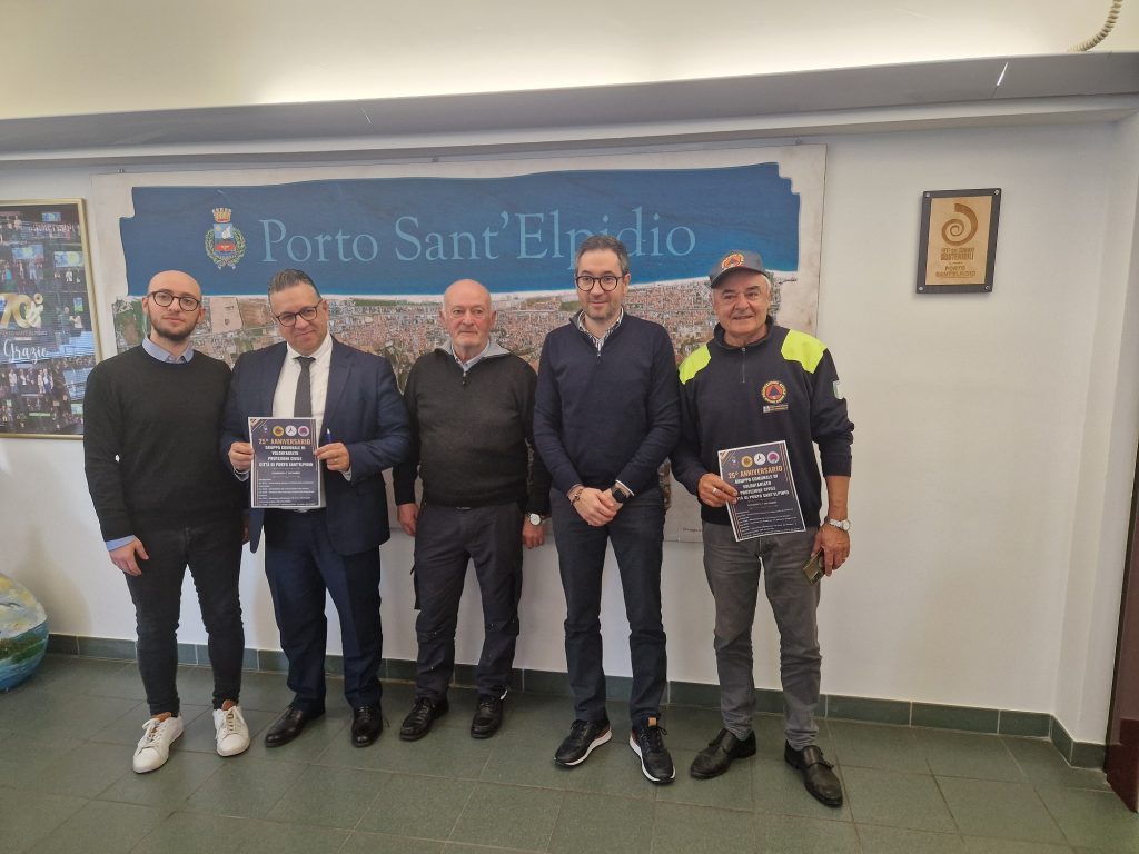 Porto Sant’Elpidio festeggia 25 anni di Protezione Civile, il 1° dicembre a Villa Baruchello