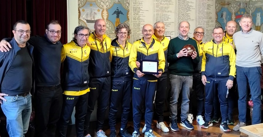 Fermo per la terza volta campione d’Italia di calcio camminato, encomio in Municipio